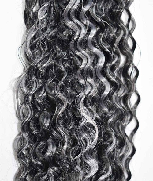 Condescension Human Hair Bundles P4/GREY 26 28 30 inch Deep Wave Human Hair Bundles Highlight Chocolate Grey Unprocessed Brazilian Virgin Quick Weave Hair for Black Women
