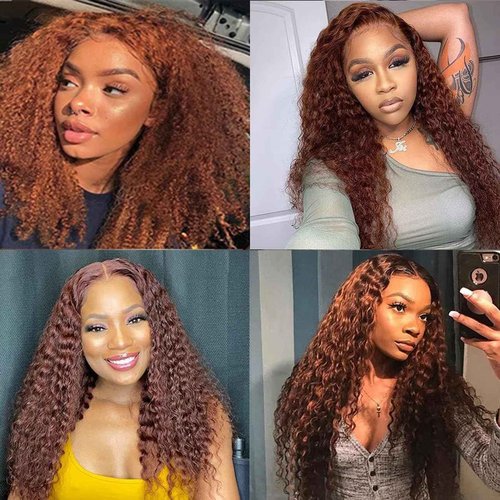 Giginger Bundles Human Hair 22 24 26 Inch Color 30 Light Brown Jerry Curly Wave Bundles Human Hair Unprocessed Quick Weave Soft Sewn In Hair Extensions for Black Women