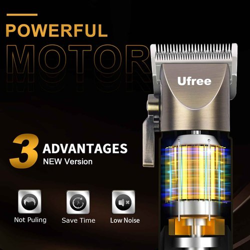 Ufree Beard Trimmer for Men with Cordless Clippers and Trimmers Set, Barber Clippers Hair Cutting Kit, Beard Grooming Kit, Gifts for Men
