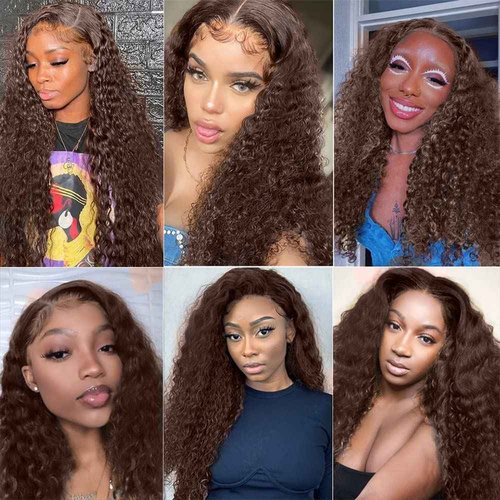 Giginger Bundles Human Hair 22 24 26 Inch Chocolate Brown Jerry Curly Human Hair Bundles Jerry Curly Unprocessed Quick Weave Soft Sewn In Hair Extensions for Black Women
