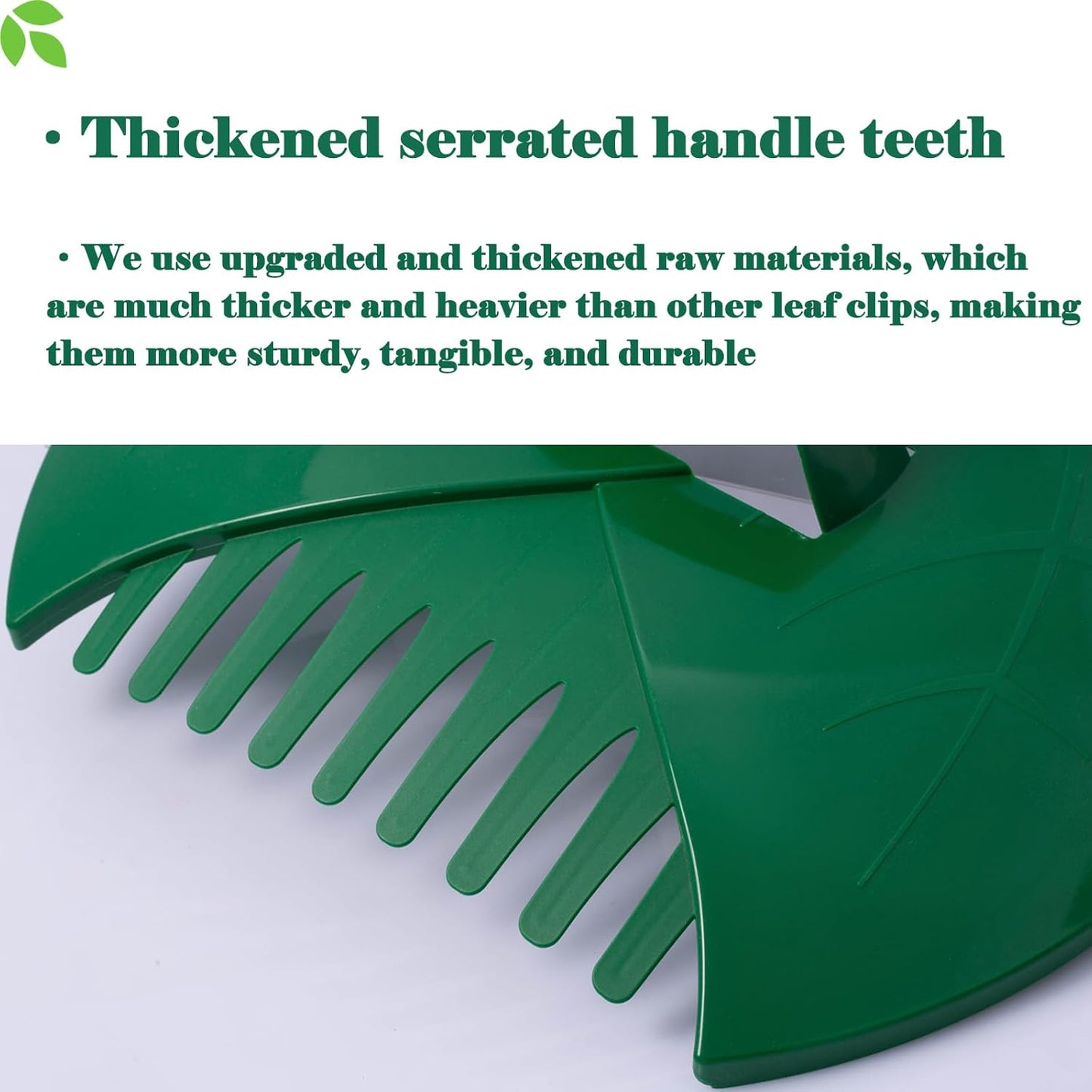 Eastrans 2set Leaf Scoops and Hand Rakes,Leaf Claws for Picking up Leaves,Grass Clippings and Lawn Debris,Dark Green,4pcs