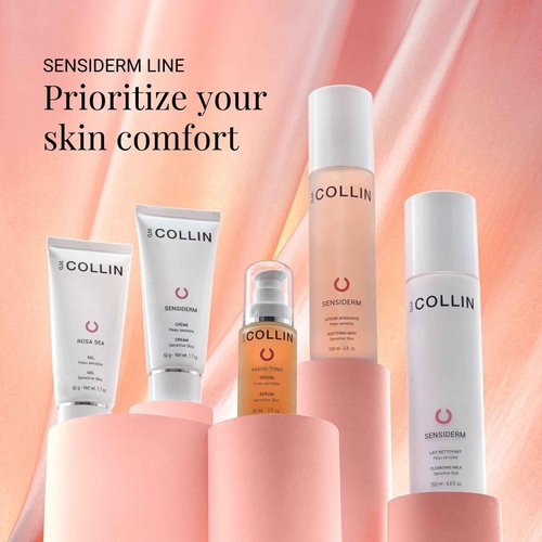 G.M. COLLIN Sensiderm Cream | Daily Face Moisturizer for Sensitive Skin | Hydrating Lotion to Help Reduce the Appearance of Redness