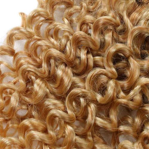 Giginger P27/613 Blonde Jerry Curly Human Hair Bundles 22 24 26 Inch Highlight Honey Blonde Jerry Curly Bundles 100% Unprocessed Raw Quick Weave Hair for Black Women