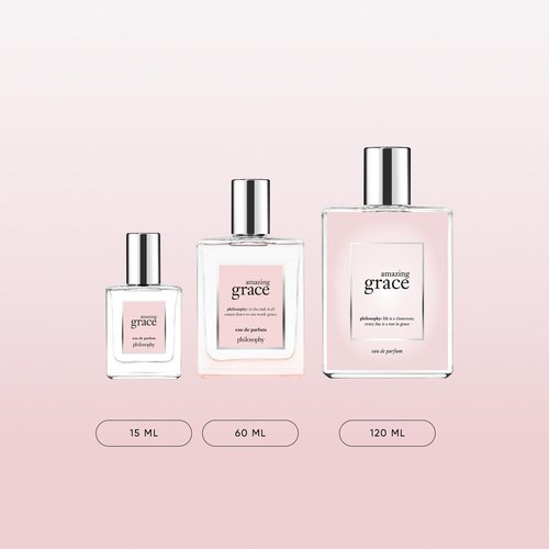 philosophy amazing grace eau de parfum - clean & floral women's perfume - with notes of bergamot, lily of the valley & musk - long lasting fragrance - 2 fl oz