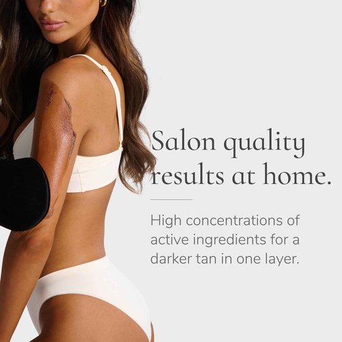 Loving Tan Platinum 2 HR Express Self Tanning Mousse, Darkest Shade Yet - Streak Free, Professional Quality Sunless Tanner- 10+ Applications per Bottle, Cruelty Free, Naturally Derived DHA, 6.7 Fl Oz