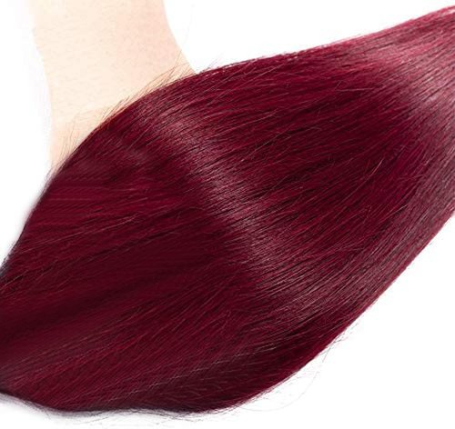 Labamiya Human Hair Bundles 20 22 24 Inch Straight Burgundy 99J Bundles Human Hair 11A Brazilian Virgin Quick Weave Hair for Black Women