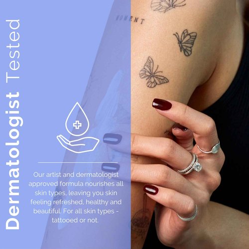 Proteya Tattoo Daily Moisturizing Lotion | Hydrating Daily Tattoo Care w/Niacinamide and Hyaluronic Acid to Enhance and Preserve Your Tattoos, 12 oz (3 Pack)