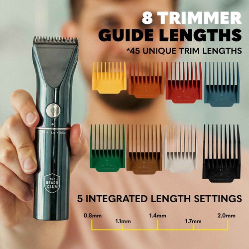 The Beard Club Essential Growth Bundle: Trimmer for Men & Growth Kit - Includes Cordless Electric Trimmer, Oil, Vitamins & Vitamin Spray, Brush