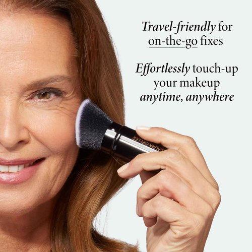 LAURA GELLER NEW YORK Own Your Age Kit: Best of the Best Palette and Jelly Balm Tinted Lip Color, Jammin' and Retractable Angled Kabuki Brush