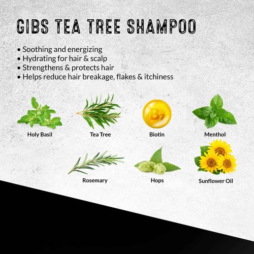 GIBS Tea Tree Shampoo & Conditioner Set, Each 1 Liter