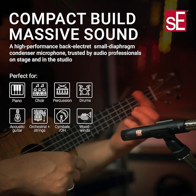 SE ELECTRONICS - sE7 Small Diaphragm Cardioid Condenser Microphone with Clip