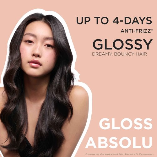 Kerastase Gloss Absolu High-Shine Anti-Frizz Shampoo - Cleanses & Reveals Ultimate Shine, For Glossy & Bouncy Hair, 16.9 Fl Oz (Refill)