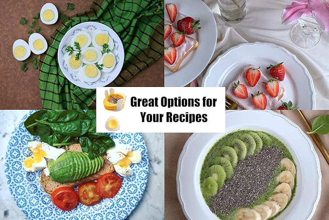 Jawbush 3-in-1 Egg Slicer with Sharp Stainless Steel Blades, Heavy Duty Multi-purpose Food Cutter for Slicing, Wedging & Quartering, Durable Blade Slicer for Hard Boiled Eggs, Strawberries & Kiwis