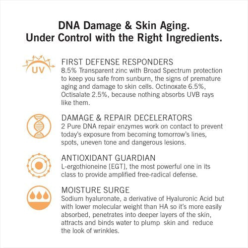 NEOVA SmartSkincare Facial Sunscreen Everyday Facial Fluid 2.5 fl. Oz. | Broad Spectrum SPF 44 Hybrid Sun Defense | Oil Free & Non Comdogenic