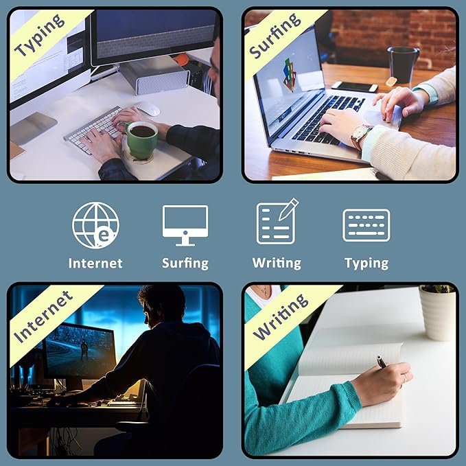 Large Mouse Pad Retro Map Extended Gaming Mouse Pad Non-Slip Desk Mat with Stitched Edge Laptop Computer Keyboard Mousepad for Office Home 35.4" x 15.7"