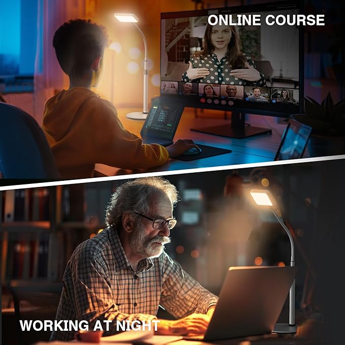 Anautin LED Desk Light With Stand, CRI97+ Selfie for Video Recording, Computer for Streaming, Gaming, Conferencing, Zoom Meeting, Tiktok, YouTube, Ring New Alternative