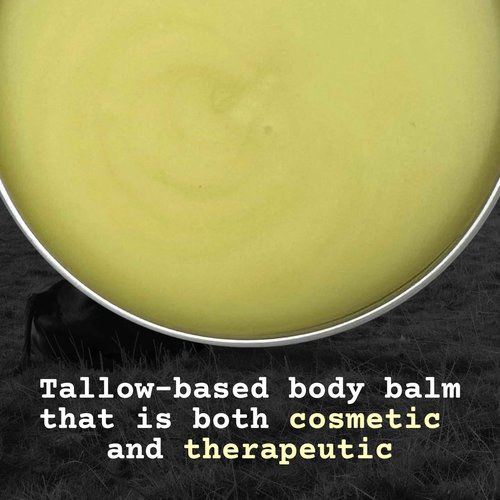 The Tallowed Truth F-Balm Tallow – Grass-fed, Grass-finished Tallow – 5 Ingredients Only – Canadian-made All Purpose Tallow Balm – Made in Canada – Tallow for Face & Body (2 oz (2-Pack), Original)