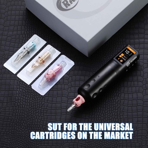 Rattlesnake Rotary Tattoo Machine Pen V4 Digital LED Display 4.2mm Stroke Length with Extra Battery