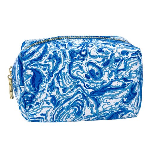 Lilly Pulitzer 4 Piece Travel Toiletry Bag, Cute Luggage Case for Adults, Zipper Pouch Set for Cosmetics, Small Pouch Bag for Supplies, Makeup or Toiletries (The Hottest Spot)