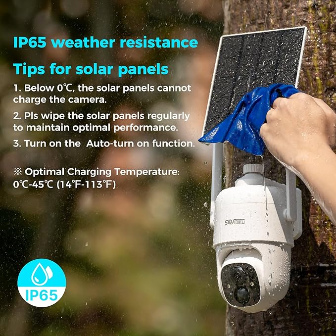 Vicohome 4CQ1 AI 2K Solar Security Camera Wireless Outdoor, Battery Powered,Two Way Audio,Motion Detection, 360° View,Easy to Setup,Color Night Vision,Audible Flashlight Siren,180 Days Care Plan