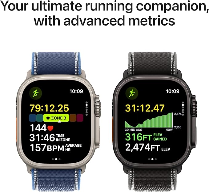 Apple Watch Ultra 3 [GPS + Cellular 49mm] Running & Multisport Smartwatch w/Rugged Titanium Case w/Black Alpine Loop - S. Satellite Communications, Advanced Health & Fitness Tracking