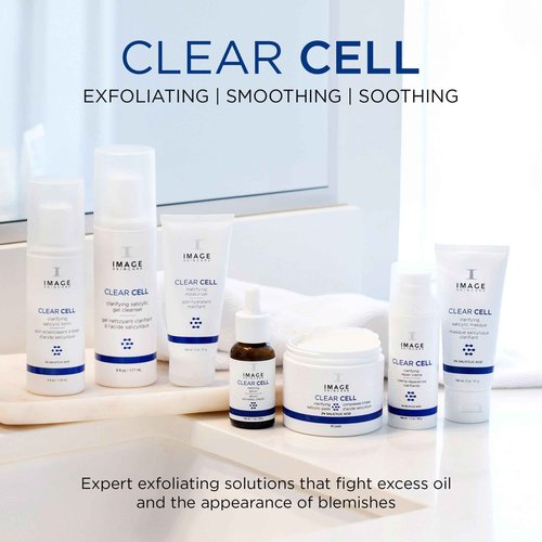 IMAGE Skincare, CLEAR CELL Mattifying Moisturizer, Facial Lotion Hydrates Oily Prone Skin, Removes Excess Shine, 2 oz
