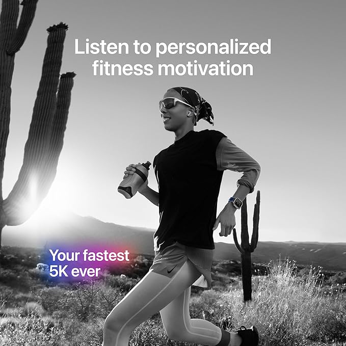 Apple Watch Ultra 3 [GPS + Cellular 49mm] Running & Multisport Smartwatch w/ Rugged Titanium Case w/ Black/Charcoal Trail Loop - S/M w/ AppleCare+ (2 years)