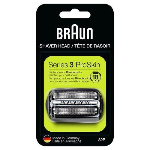 Braun Electric Series 3 Razor with Precision Trimmer, Rechargeable, Wet & Dry Foil Shaver for Men, Blue/Black, 4 Piece