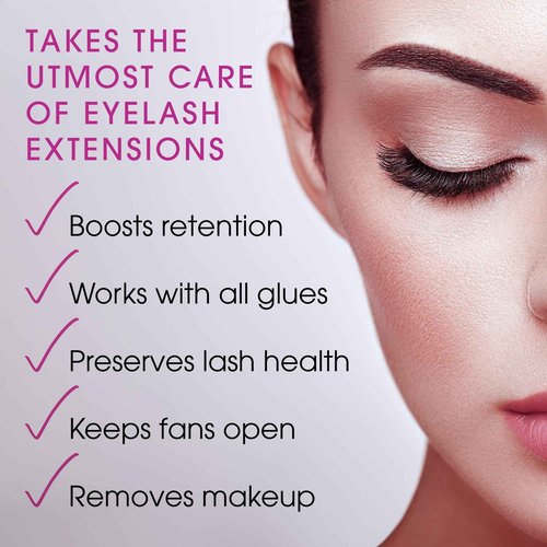 SecretsID Lash Shampoo Kit for Salons, Lash Techs and Brow Stylists - Pack of 18 Prefilled Eyelash Extension Cleanser 2 Oz Foaming Bottles with Retail Display and Aftercare Cards - Fragrance Free