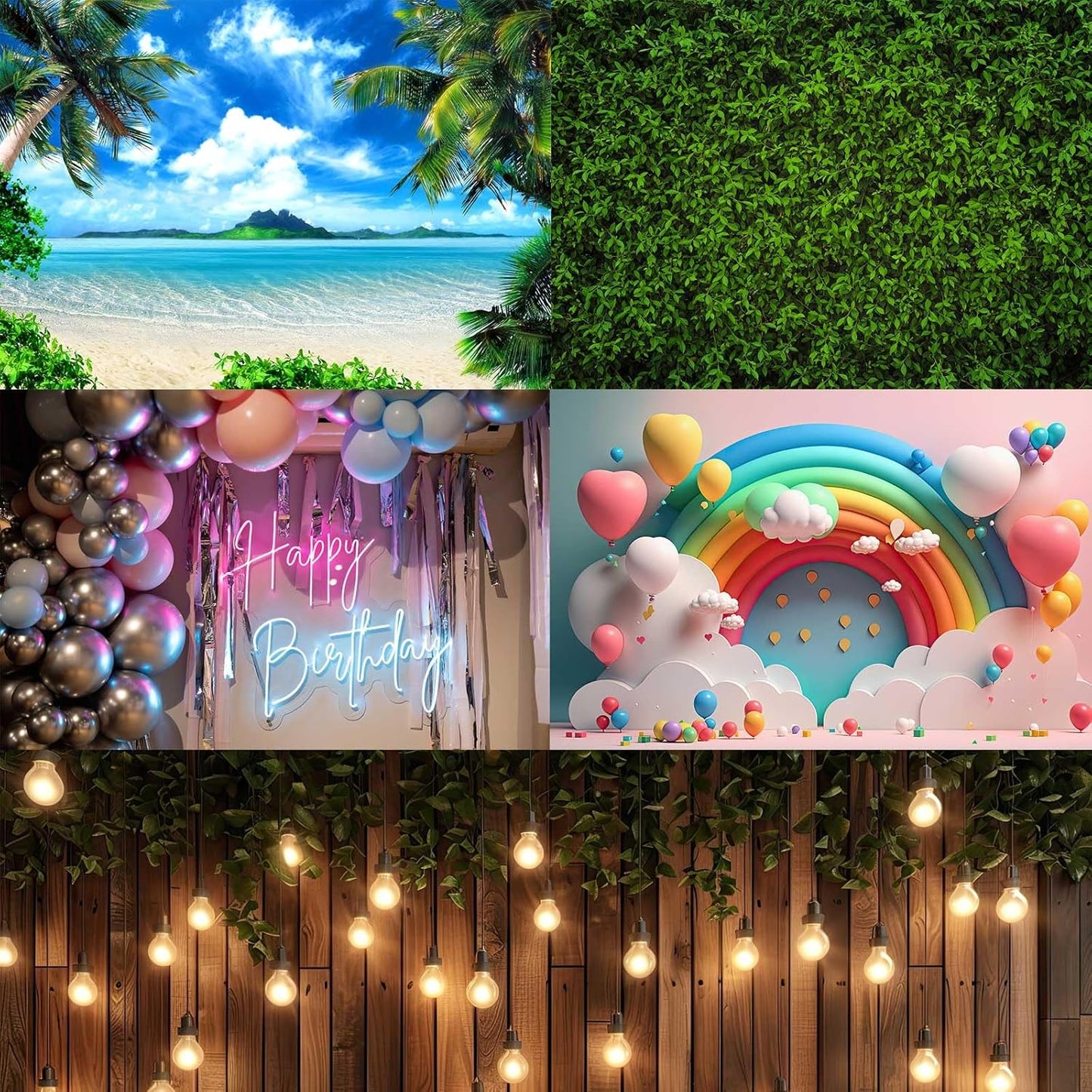 Aquarium Background Underwater Bioluminescent Life Coral Terrarium Backdrop White Coral Lush Moss Fish Tank Background Rock Sunlight Rays Tank Aquarium Wallpaper Poster Vinyl 48x24in