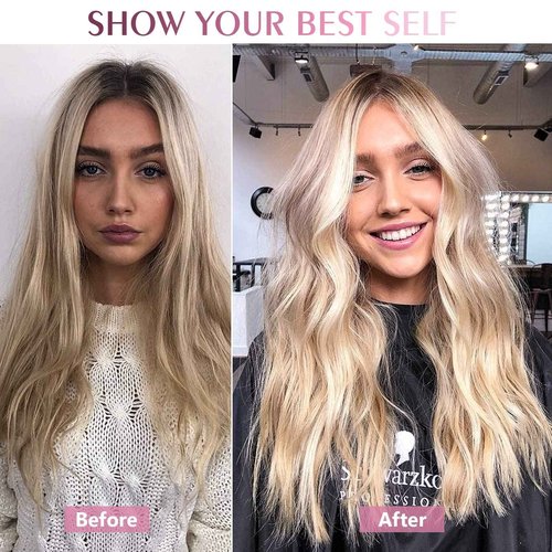 Fimislosion Real Hair Extensions Clip in Human Hair, Seamless Clip in Hair Extensions Real Human Hair, 20 Inch Clip ins extensions for women, Honey Blonde With Bleach Blonde 120G 7Pcs