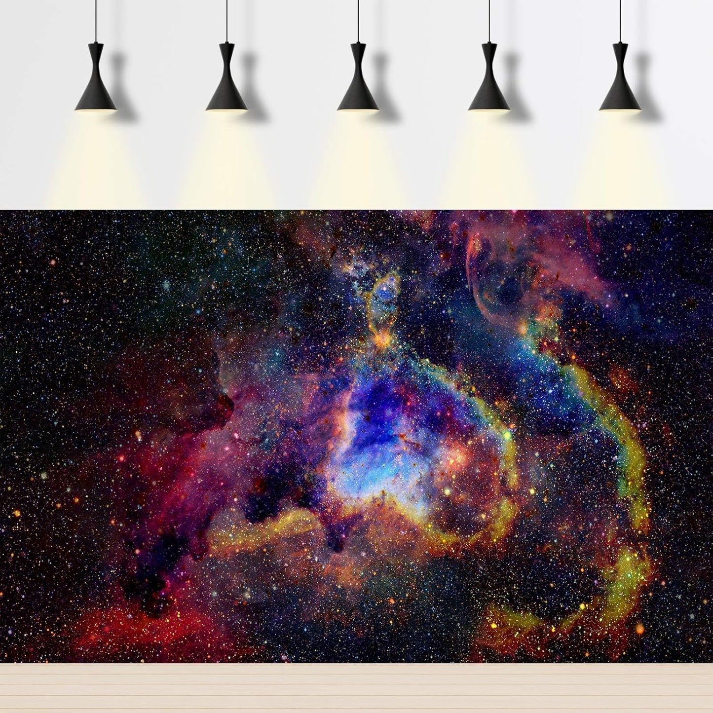 Outer Space Aquarium Background Fantasy Alien Planet Nebula and Galaxies Terrarium Background Stars Nebula Atmosphere Fish Tank Background Outer Space Reptile Tank Background 36x24in