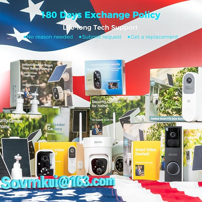Vicohome 2QB 2K AI Solar Security Camera Wireless Outdoor, Battery Powered Cam, Two Way Audio, Motion Detection, Color Night Vision, Easy to Setup, Audible Flashlight Siren, 180 Days Exchange Policy