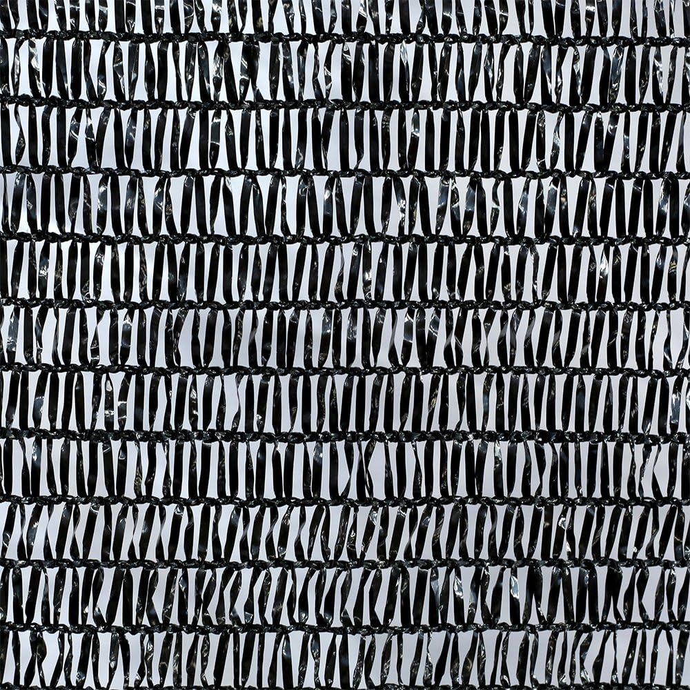 Agfabric 12 X 20ft 50% Sunblock Shade Cloth with Grommets for Garden Patio, Black