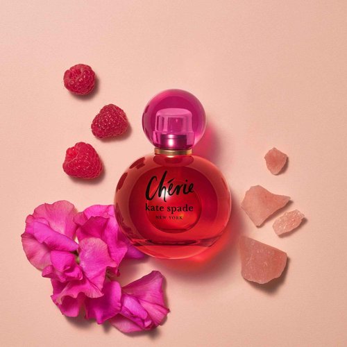 kate spade new york - Cherie Eau De Parfum - Women's Fragrance - Sweet & Musky - With notes of Raspberry, Sweet Pea & Jasmine - 1.3 Fl Oz