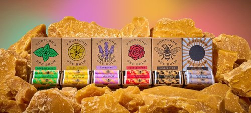 Portland Bee Balm Solar Eclipse All Natural Handmade Beeswax Based SPF 15 Lip Balm, 24 Count