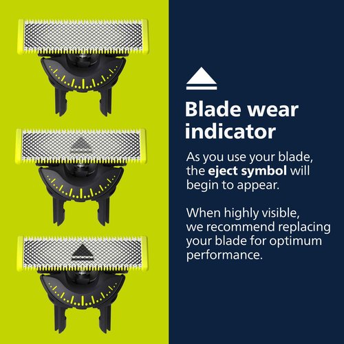 Philips Norelco OneBlade 360 with Connectivity Face & Body Hybrid Electric Trimmer & Shaver, QP4631/90 + Philips Norelco Genuine OneBlade 360 Blade Replacement Blades, 2 Count, QP420/80