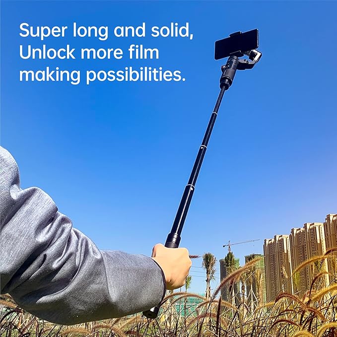Gimbal Stabilizer for Smartphone-AOCHUAN Smart XE&E10Aluminum Extension Rod&B20 Camera Bag