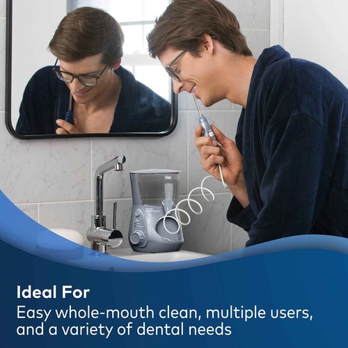 Waterpik Aquarius Water Flosser with 10 Settings, 7 Tips, ADA Accepted Plus 30 Count Fresh Mint Whitening Refill Tablets for Water Flossers