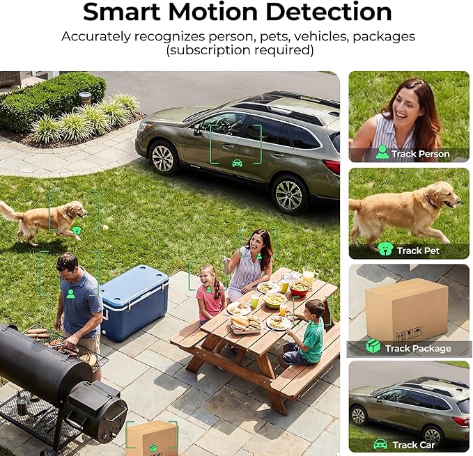 Security Cameras Wireless Outdoor 2K Solar Powered WiFi Cameras for Home Security,AI Motion Detection,Siren Alarm,Spotlight Color Night Vision,2-Way Audio,SD/Cloud Storage