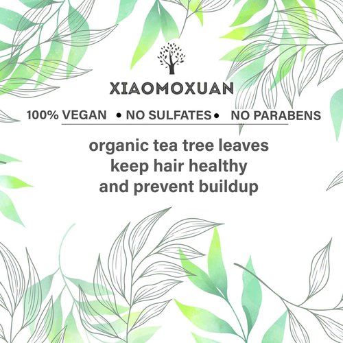 Xiaomoxuan Tea Tree Shampoo and Collagen Mask with Hair Milk for Hair Care Bundle