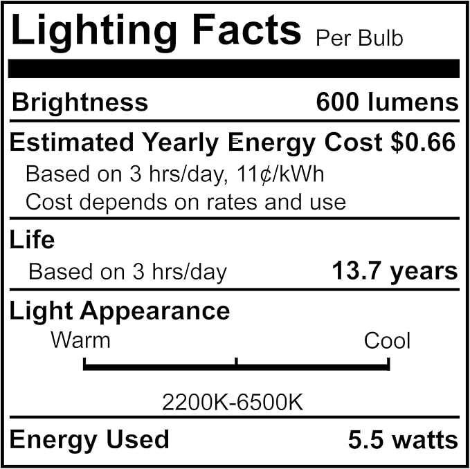 Bulbrite Solana G25 WIFI Connected Edison Filament LED Smart Light Bulb, Clear