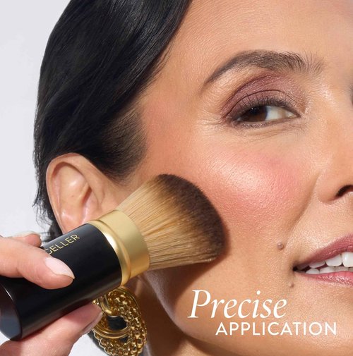 LAURA GELLER Baked Starter Kit Tuscan Dreams - Baked Balance-n-Brighten Powder Foundation + Retractable Angled Kabuki Brush + Best of the Best Palette, Tuscan Dreams medium