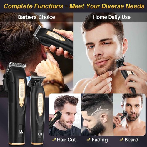 GSKY Mens Hair Clipper, Hair Cutting Kit, Beard Trimmer for Men, Foil Shavers, Hair Trimmer Barber Clippers Set, Mens Clippers and Grooming Set, Barber Trimmers Professional, Beard Shaver for Men