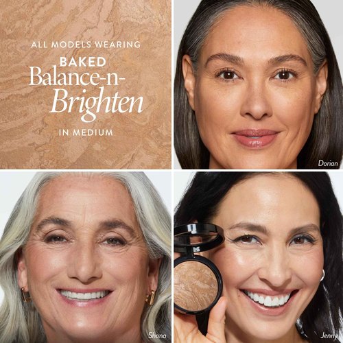 LAURA GELLER Baked Starter Kit Tuscan Dreams - Baked Balance-n-Brighten Powder Foundation + Retractable Angled Kabuki Brush + Best of the Best Palette, Tuscan Dreams medium