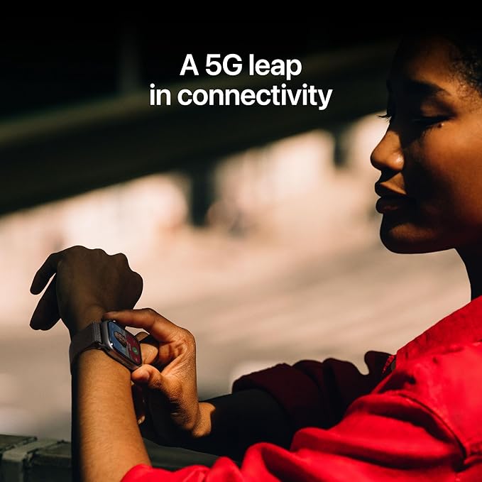 Apple Watch Series 11 [GPS + Cellular 42mm] Smartwatch with Slate Titanium Case with Black Sport Band - S/M. Sleep Score, Fitness Tracker, Health Monitoring with AppleCare+ (2 Years)
