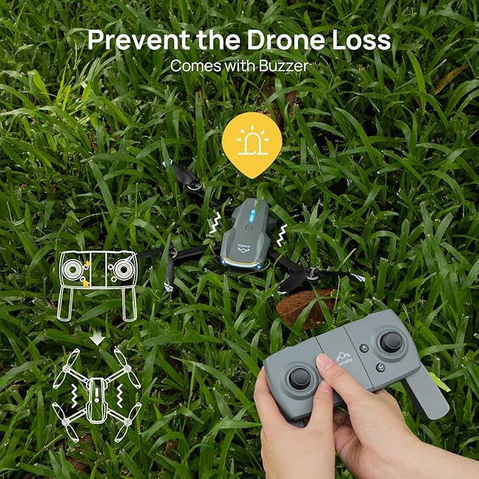 Ameta Drones with Camera for Adults 4k UHD, S20 Lite Brushless Motor FPV Foldable RC Drones for Adults Kids Beginners with 36 Mins Long Flight, Altitude Hold, Headless Mode, Circle Fly, 360° Flips, Cool Toys Gifts for Men Boys(Under 249G)