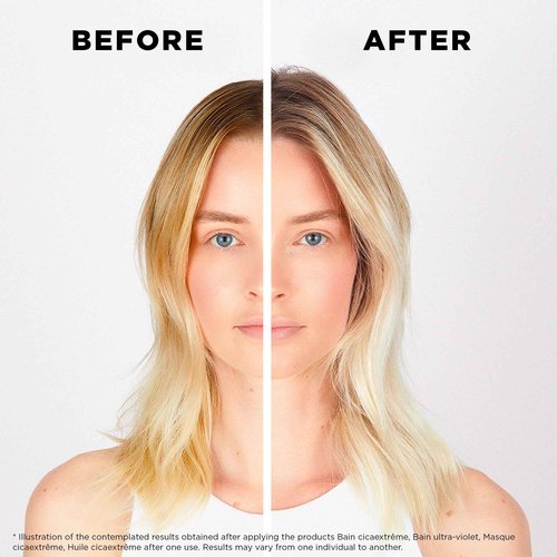 Kerastase Blond Absolu Lumière Illuminating Shampoo & Cicaflash Conditioner Set For Lightened, Highlighted and Grey Hair - Nourishes and Illuminates With Hyaluronic Acid