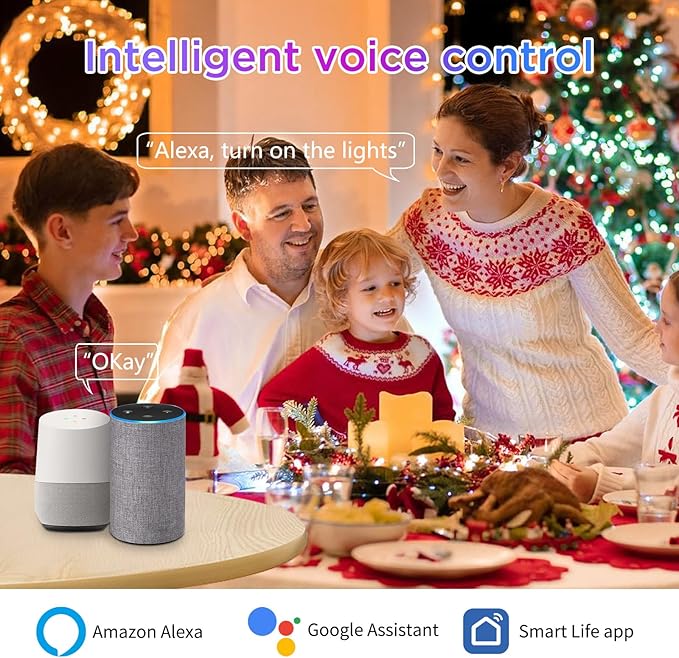 I-SHUNFA Wi-Fi RGBCW Smart G9 LED Bulbs,Compatible with Alexa/Google Home,Multicolour Dimmable,2700K-6500K,4W,400LM AC 120V,Brightness Adjustable 1%-100%,with Musical Rhythm LED Light Bulb,3 Pack
