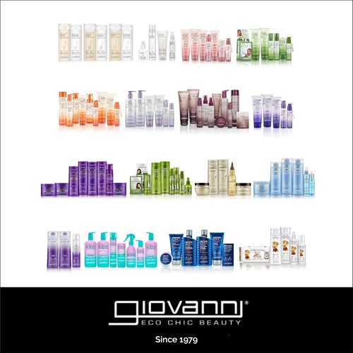 GIOVANNI ECO CHIC 50:50 Balanced Hydrating-Calming Conditioner - Leaves Hair pH Balanced for Over-Processed, Lauryl & Laureth, Sulfate Free, No Parabens, Color Safe - 128 oz